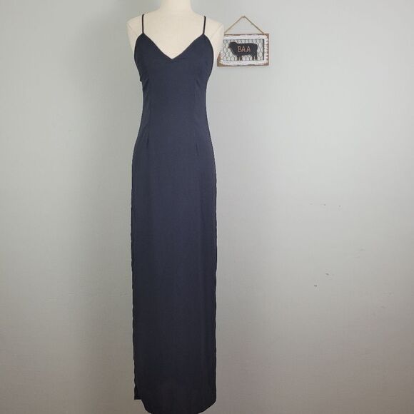 Alice‎ McCall Navy Blue Night Moves Gown Slip Dress Sz 4 - Picture 1 of 12